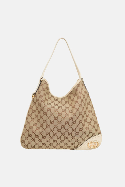 Gucci Monogram Brit Shoulder Bag