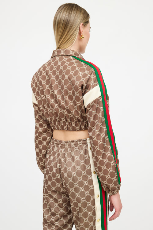 Gucci Cropped GG Supreme Co-ord Set