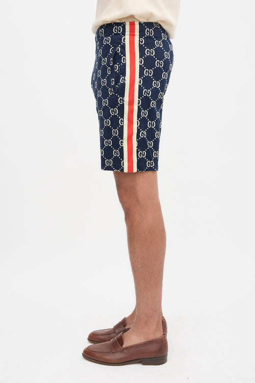 Gucci GG Monogram Knit Shorts