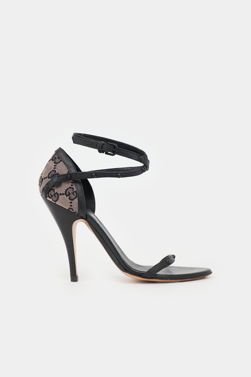 Gucci GG Monogram Leather Sandal