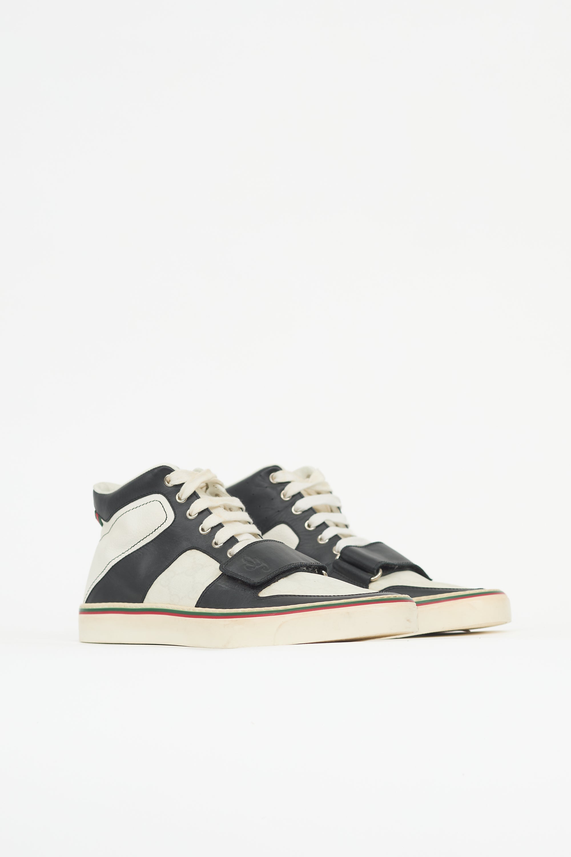 Gucci GG Monogram & Leather Sneaker