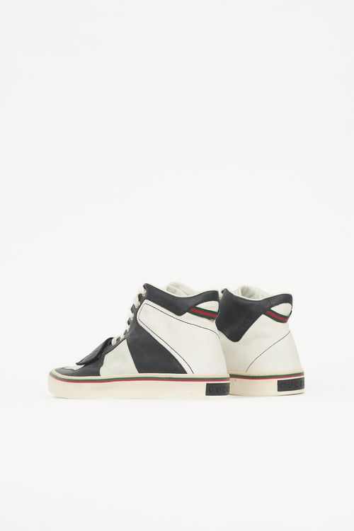 Gucci GG Monogram & Leather Sneaker