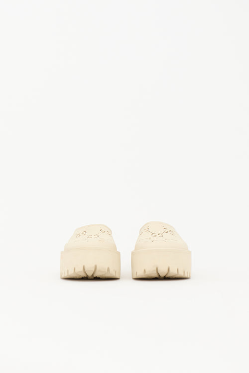 Gucci Rubber GG Elea Mule
