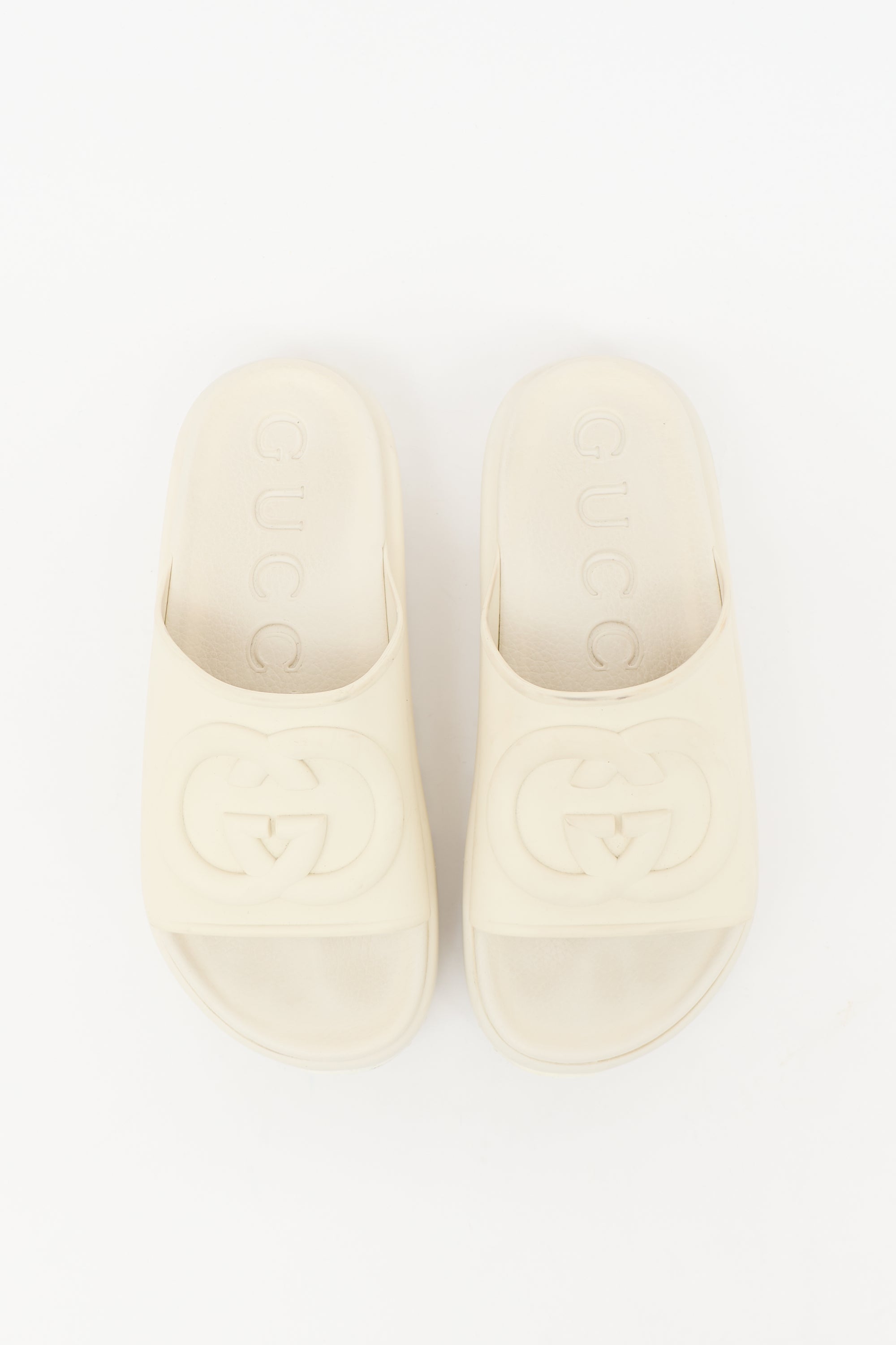 Gucci Rubber Interlocking GG Slide