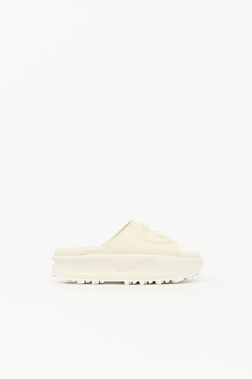 Gucci Rubber Interlocking GG Slide