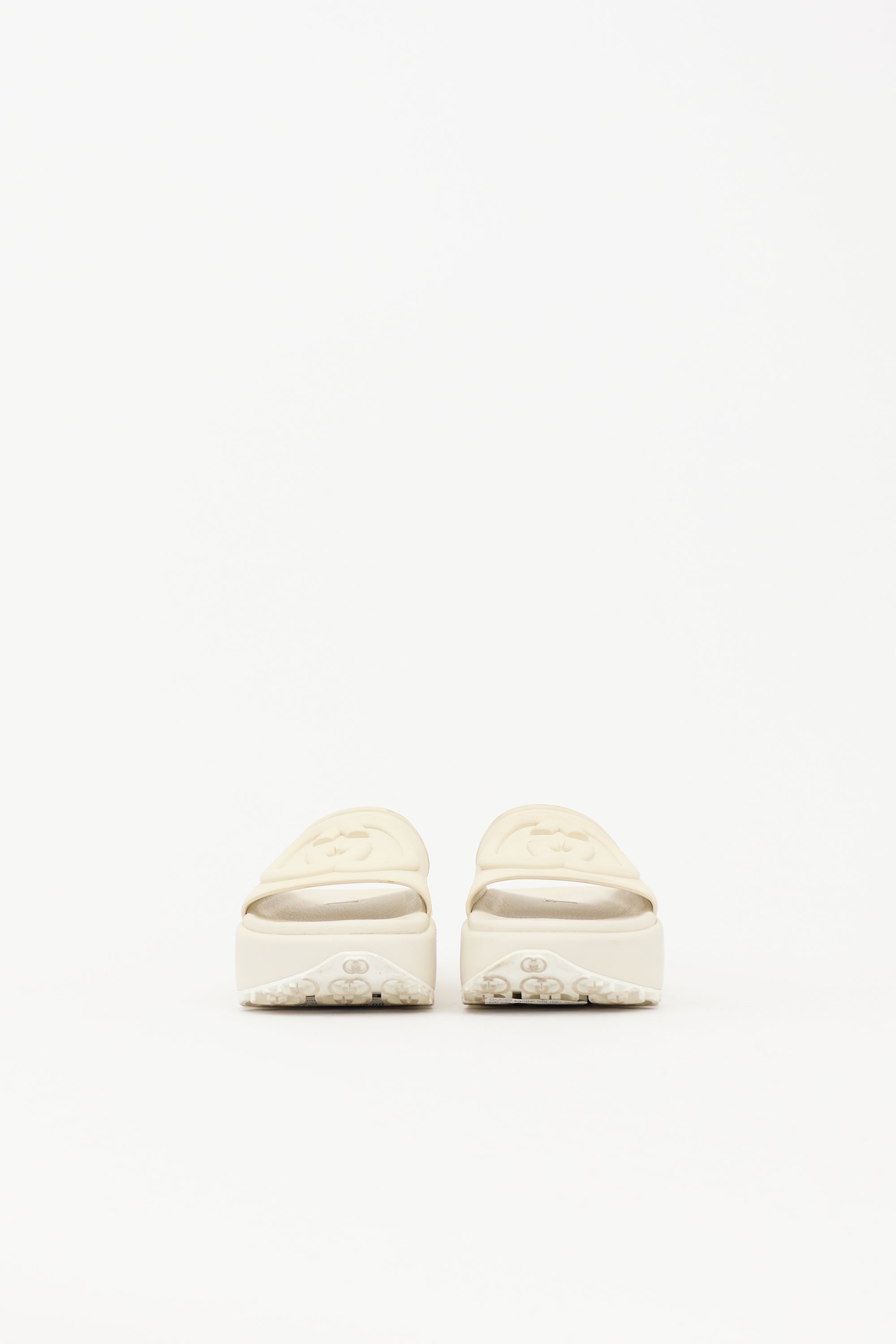 Gucci Rubber Interlocking GG Slide