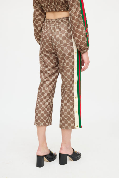 Gucci Cropped GG Supreme Co-ord Set
