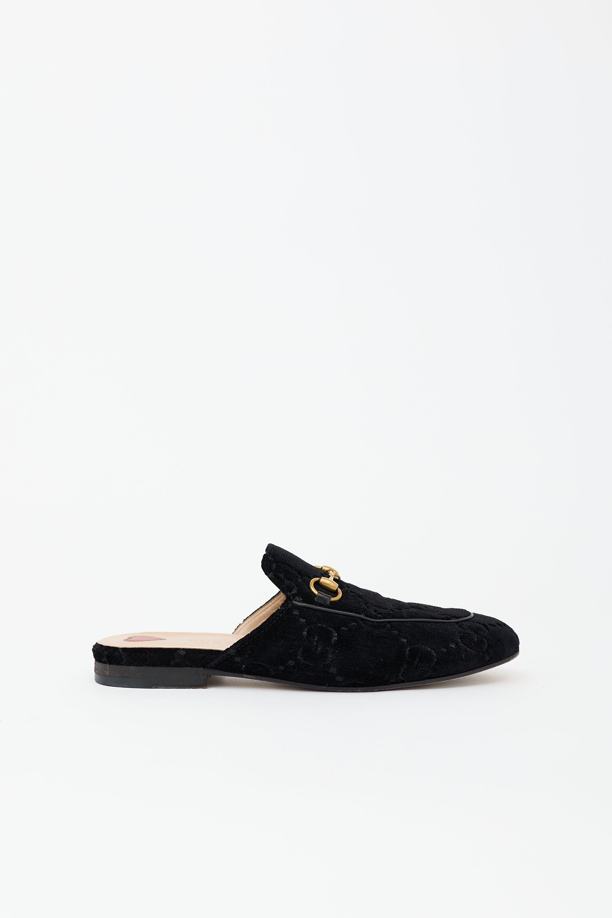 Gucci GG Velvet Princetown Mule