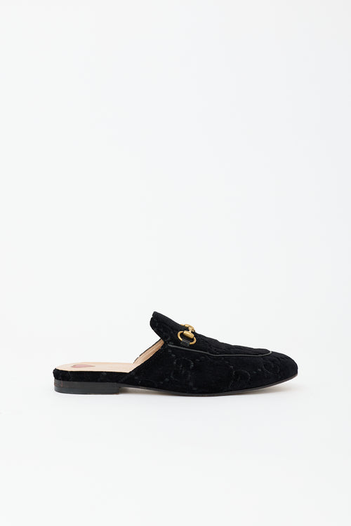 Gucci GG Velvet Princetown Mule