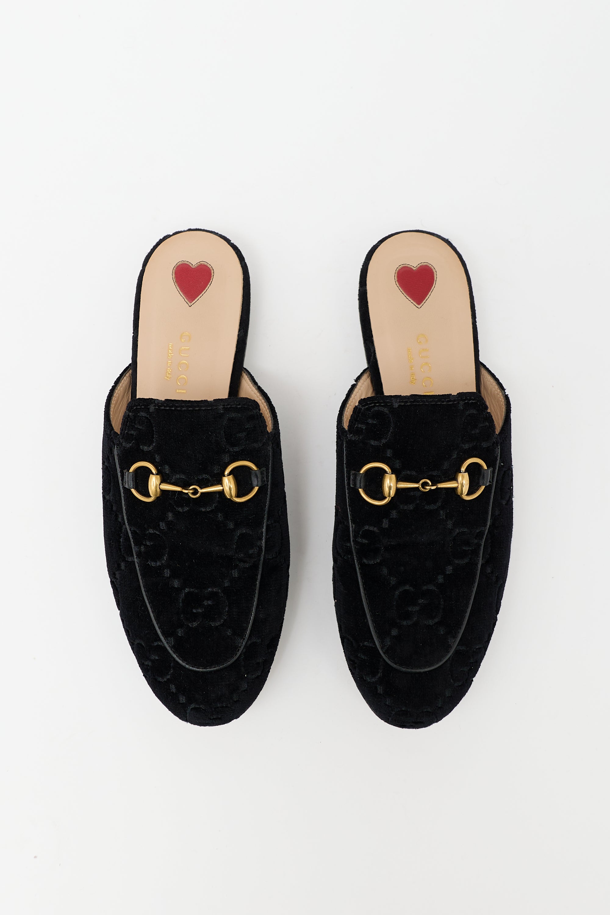 Gucci GG Velvet Princetown Mule
