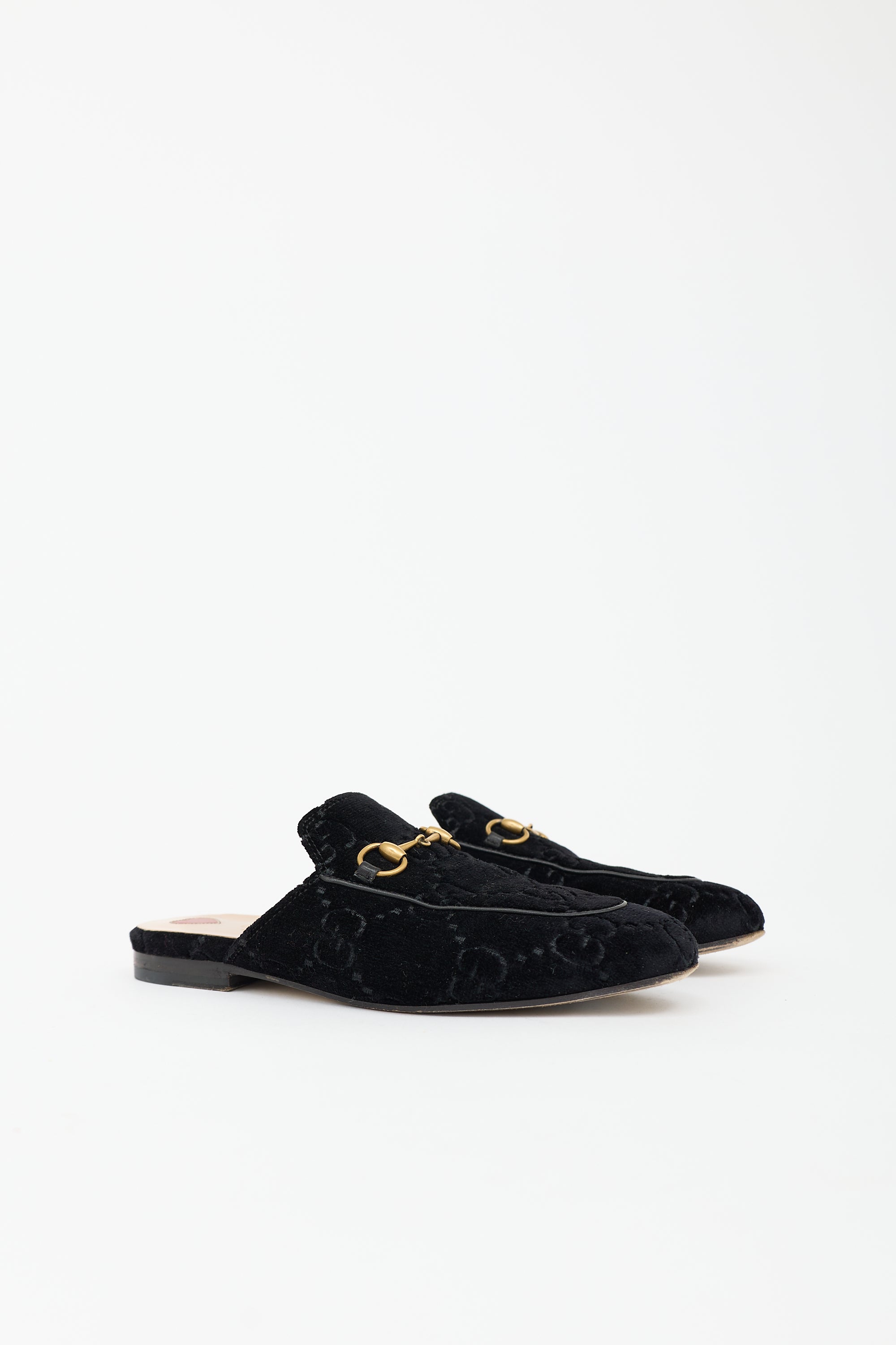 Gucci GG Velvet Princetown Mule