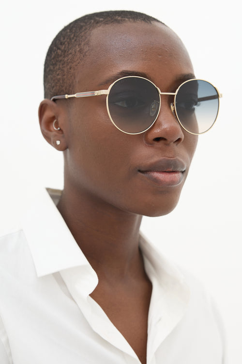 Gucci GG0206SK Round Sunglasses