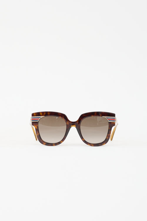 Gucci GG0281SA Web Sunglasses