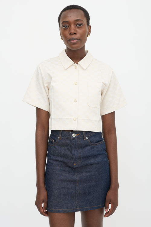 Gucci GG Monogram Cropped Shirt