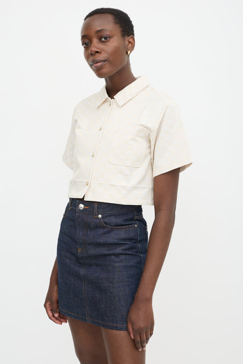 Gucci GG Monogram Cropped Shirt