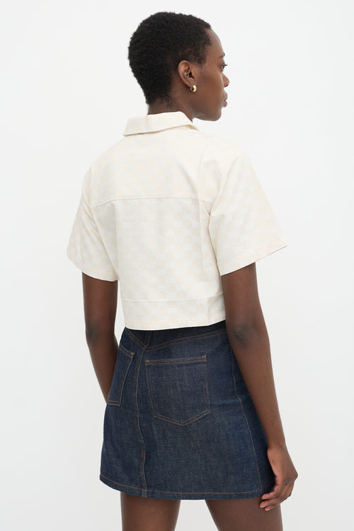Gucci GG Monogram Cropped Shirt