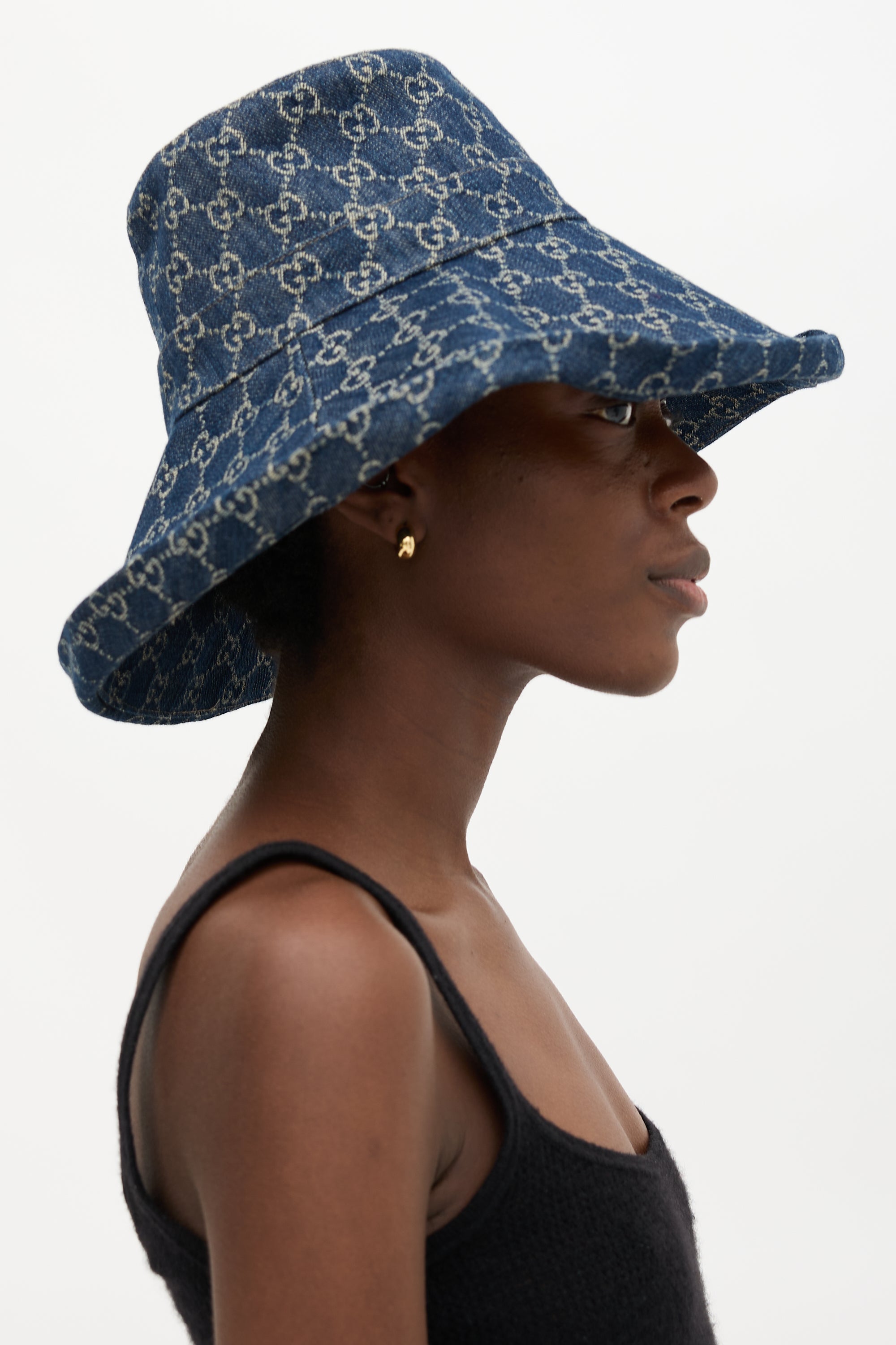 Gucci GG Monogram Denim Hat