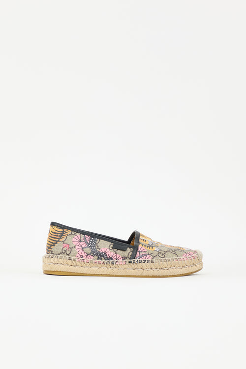 Gucci GG Supreme Canvas Espadrille Flat