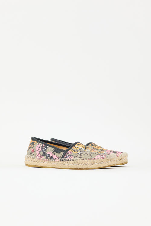 Gucci GG Supreme Canvas Espadrille Flat