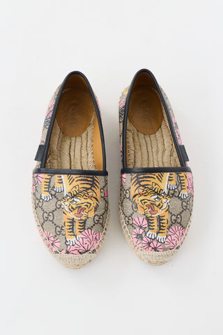 Gucci GG Supreme Canvas Espadrille Flat