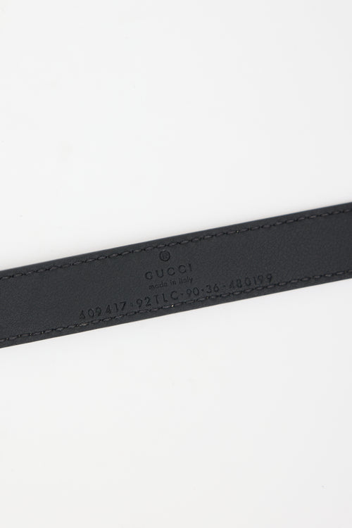 Gucci GG Supreme Slim Belt