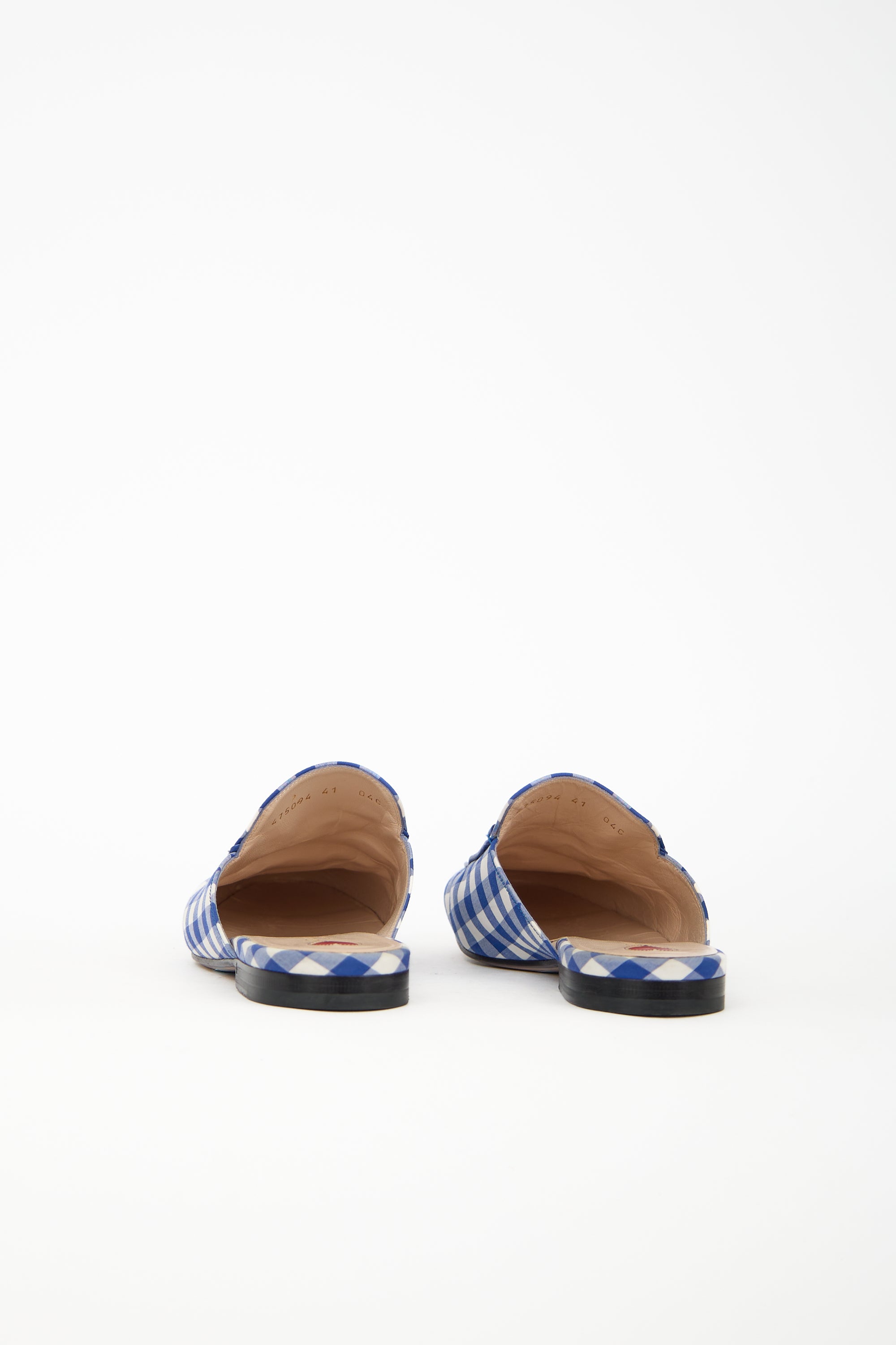 Gucci Gingham Princetown Loafer
