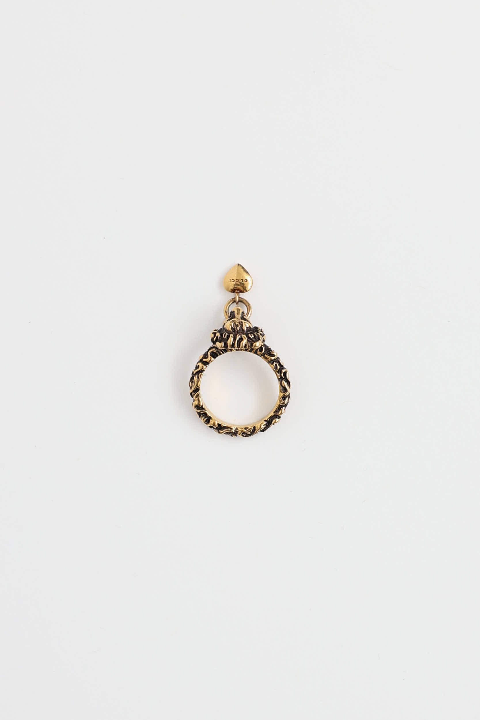 Gucci Lion Knocker Heart Ring