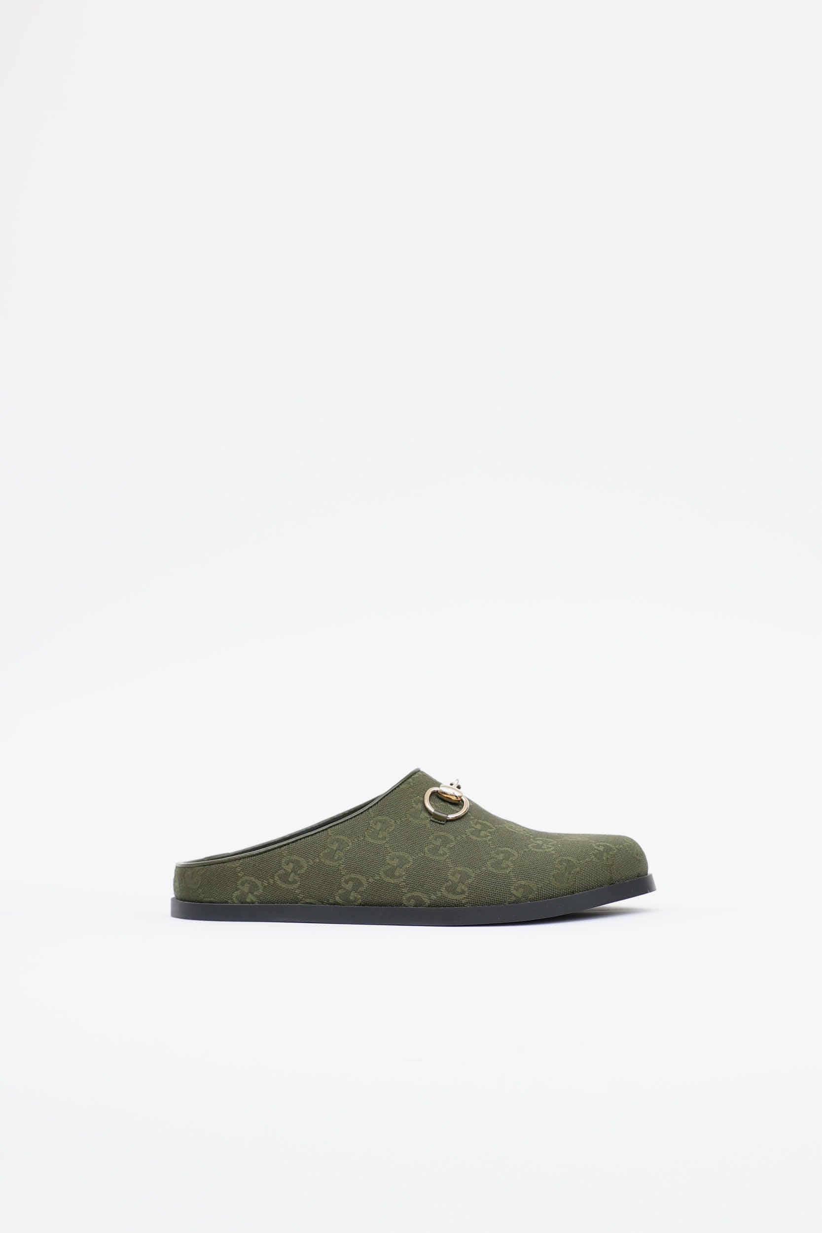Gucci GG Canva Horsebit Mule
