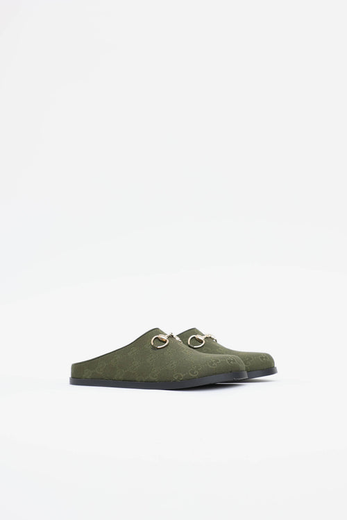 Gucci GG Canva Horsebit Mule