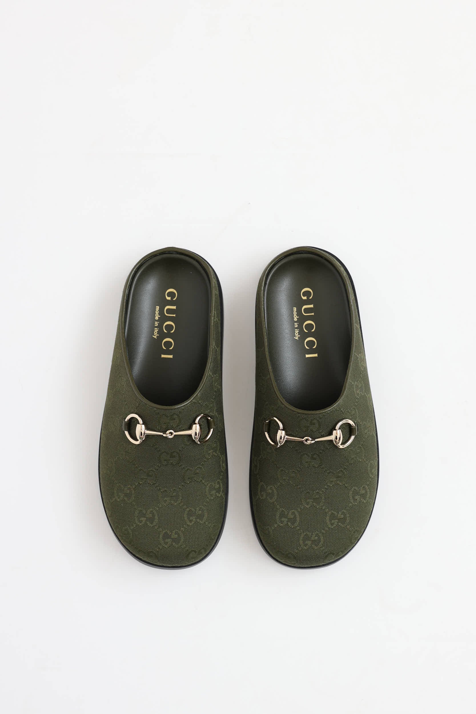 Gucci GG Canva Horsebit Mule
