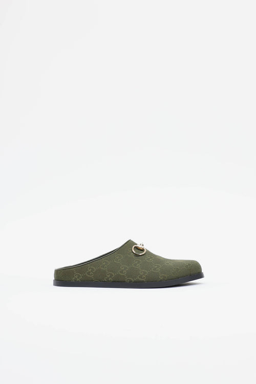 Gucci GG Canva Horsebit Mule