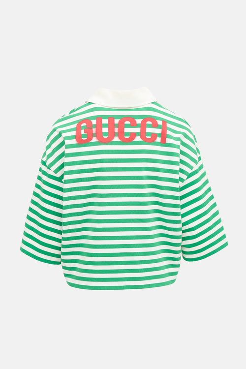 Gucci Stripe Logo Polo