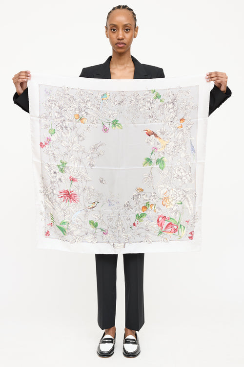 Gucci2020 Silk Wondergarden Scarf
