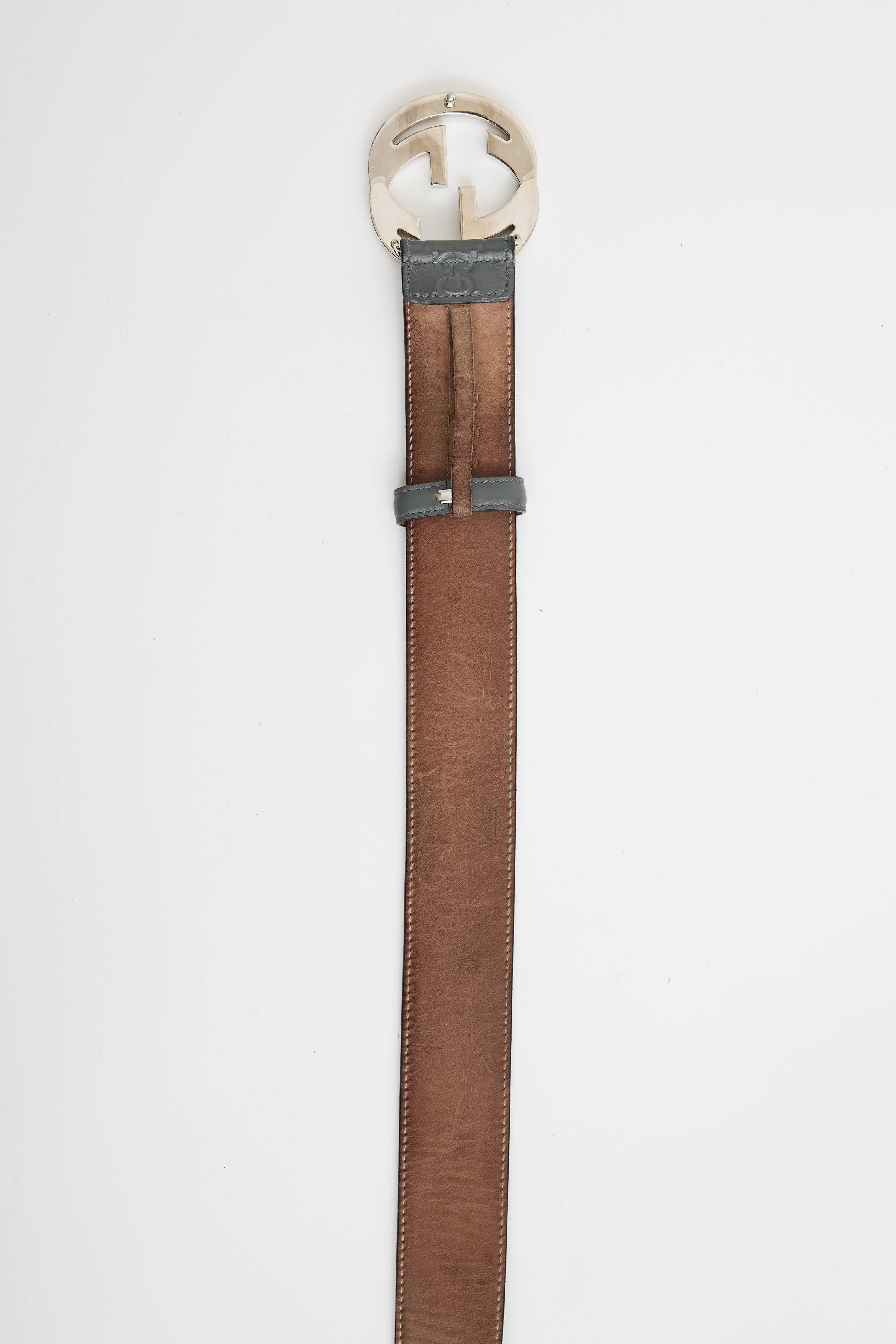 Gucci Interlocking GG Guccissima Belt