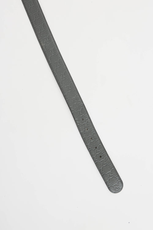Gucci Interlocking GG Guccissima Belt