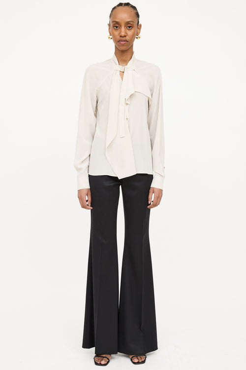 Gucci Silk Ruffle  Blouse