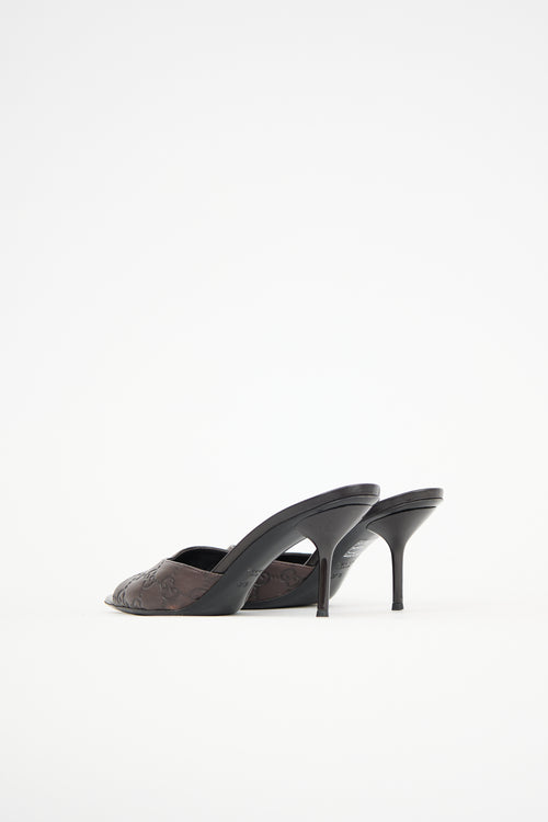 Gucci Guccissima Leather GG Mule