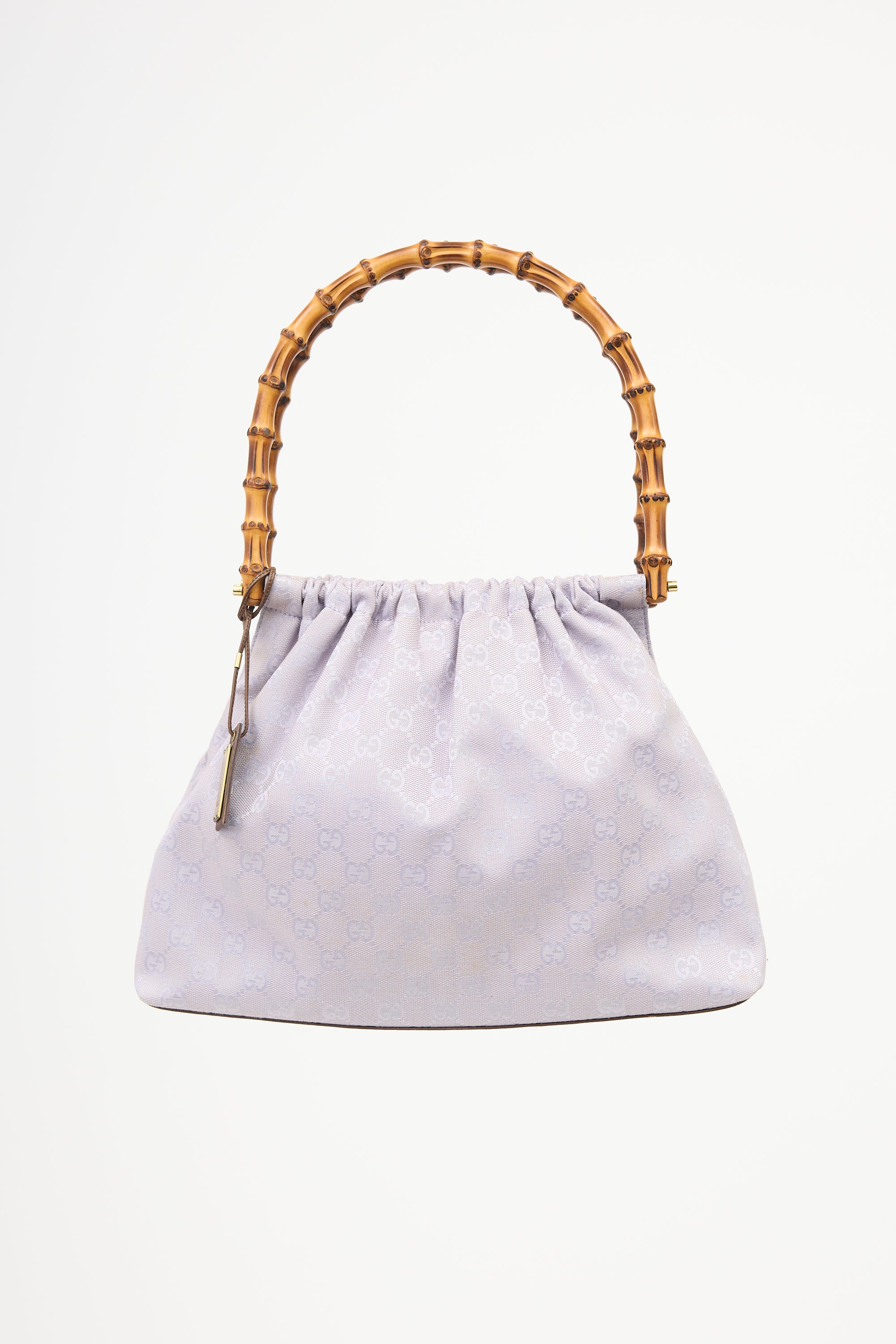 Gucci Canvas GG Bamboo Top Handle Bag