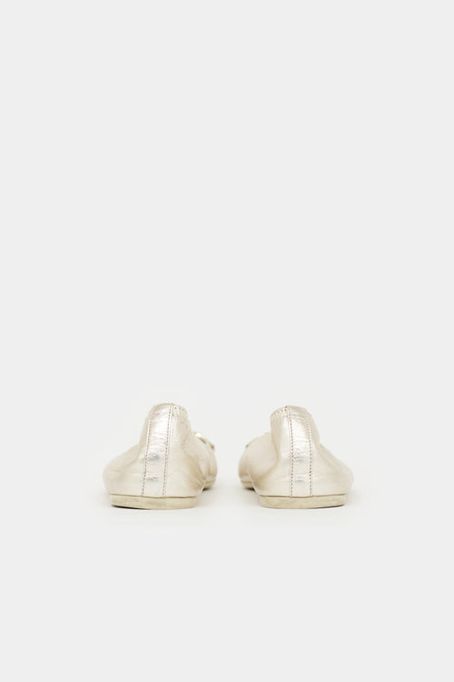 Gucci Leather Ballet Flat
