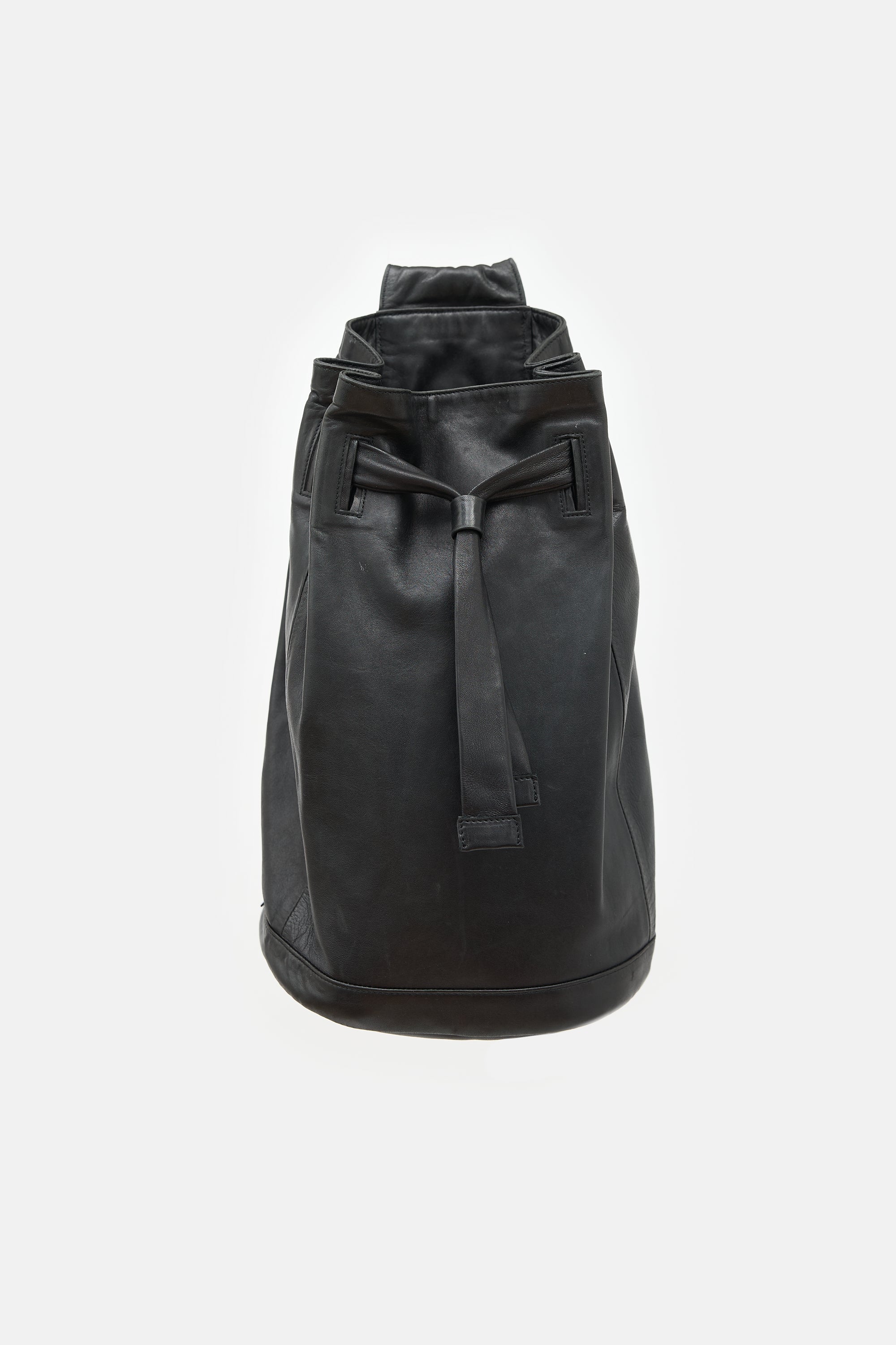 Gucci Leather Drawstring Bag
