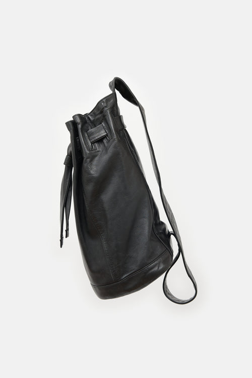 Gucci Leather Drawstring Bag