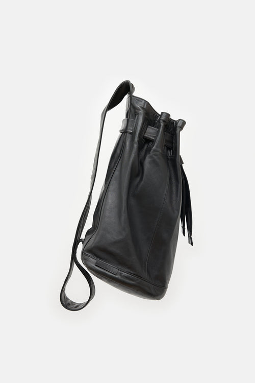 Gucci Leather Drawstring Bag