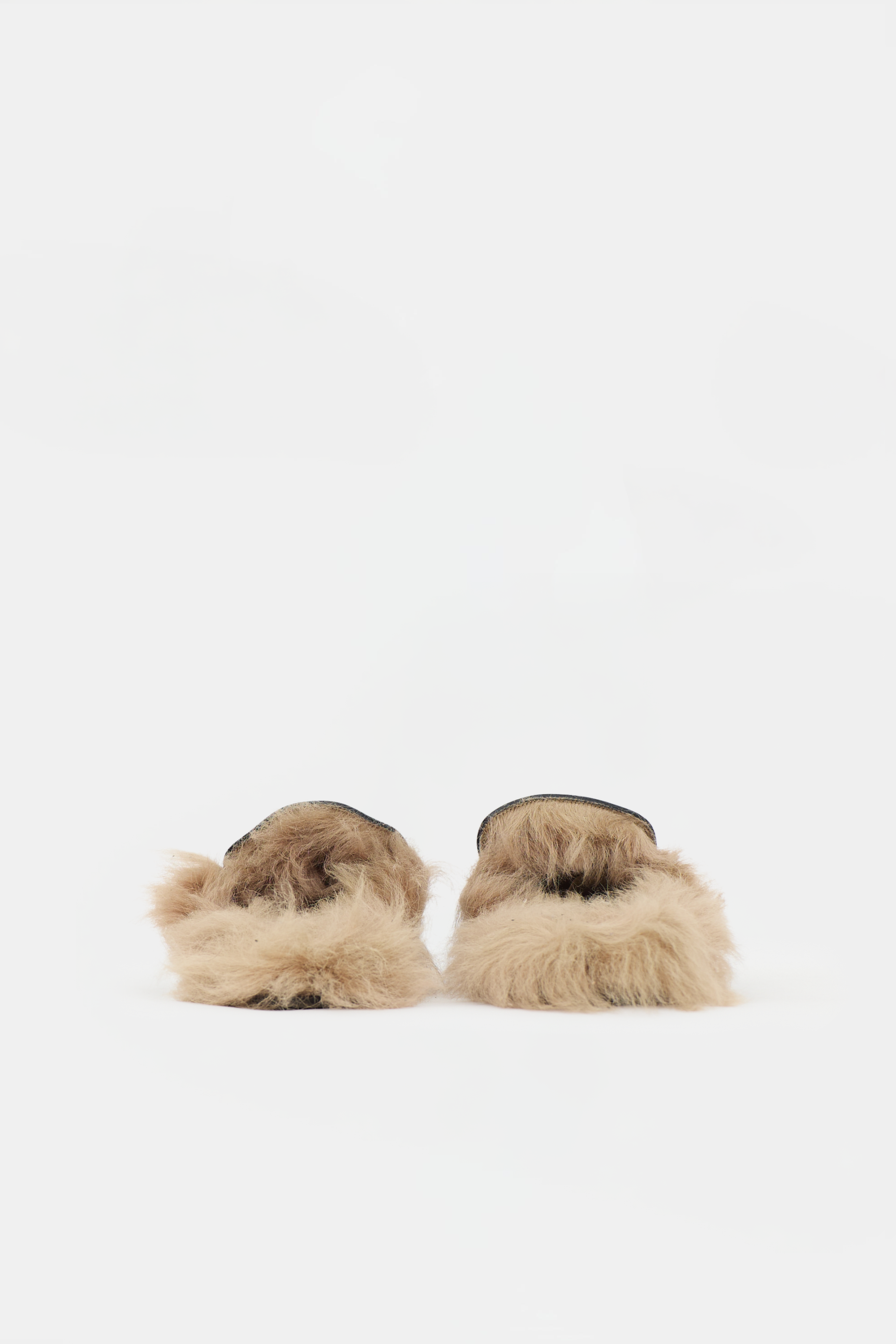 Gucci Leather & Fur Patch Princetown Mule