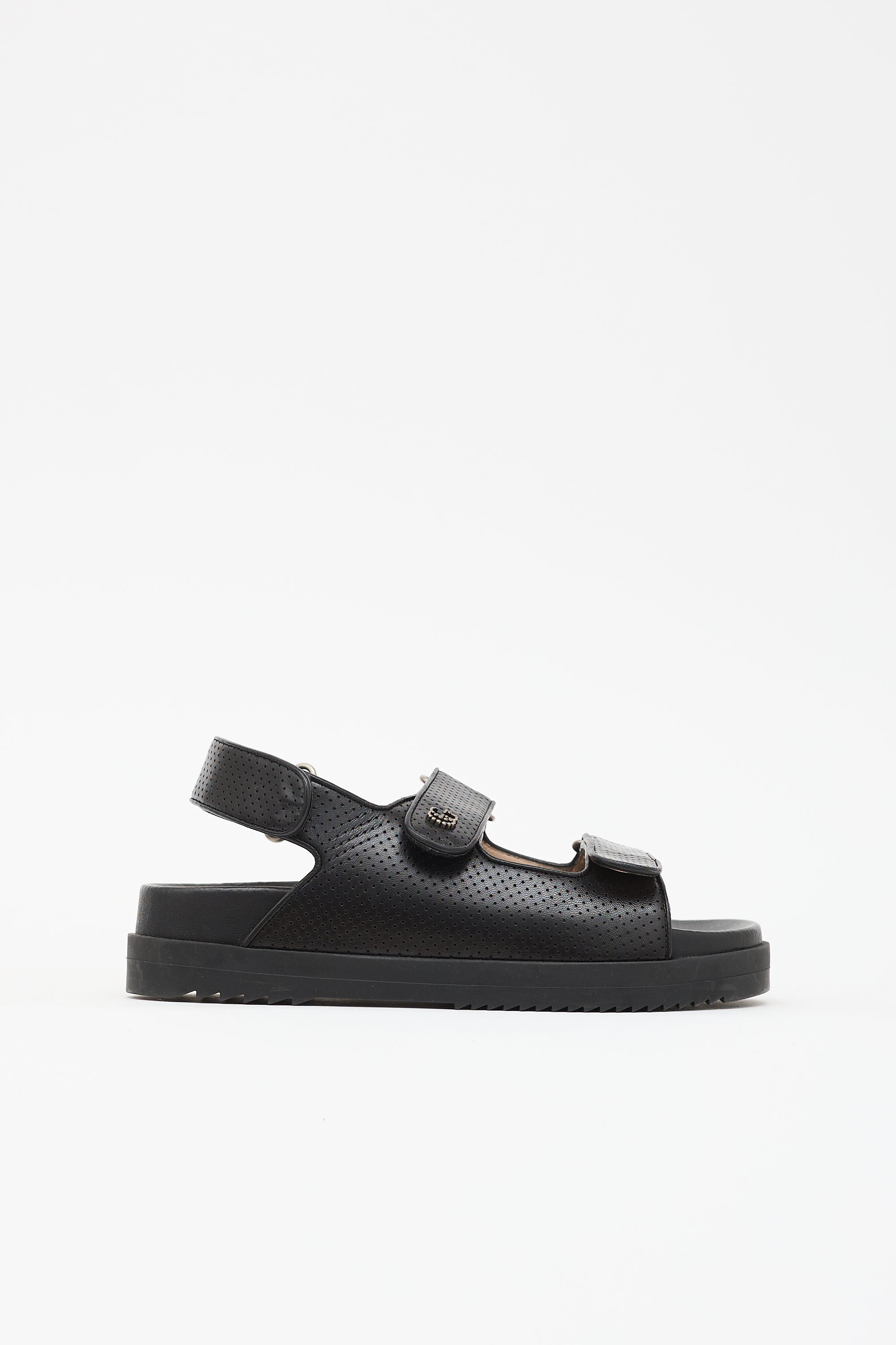 Gucci Leather GG Dad Sandal