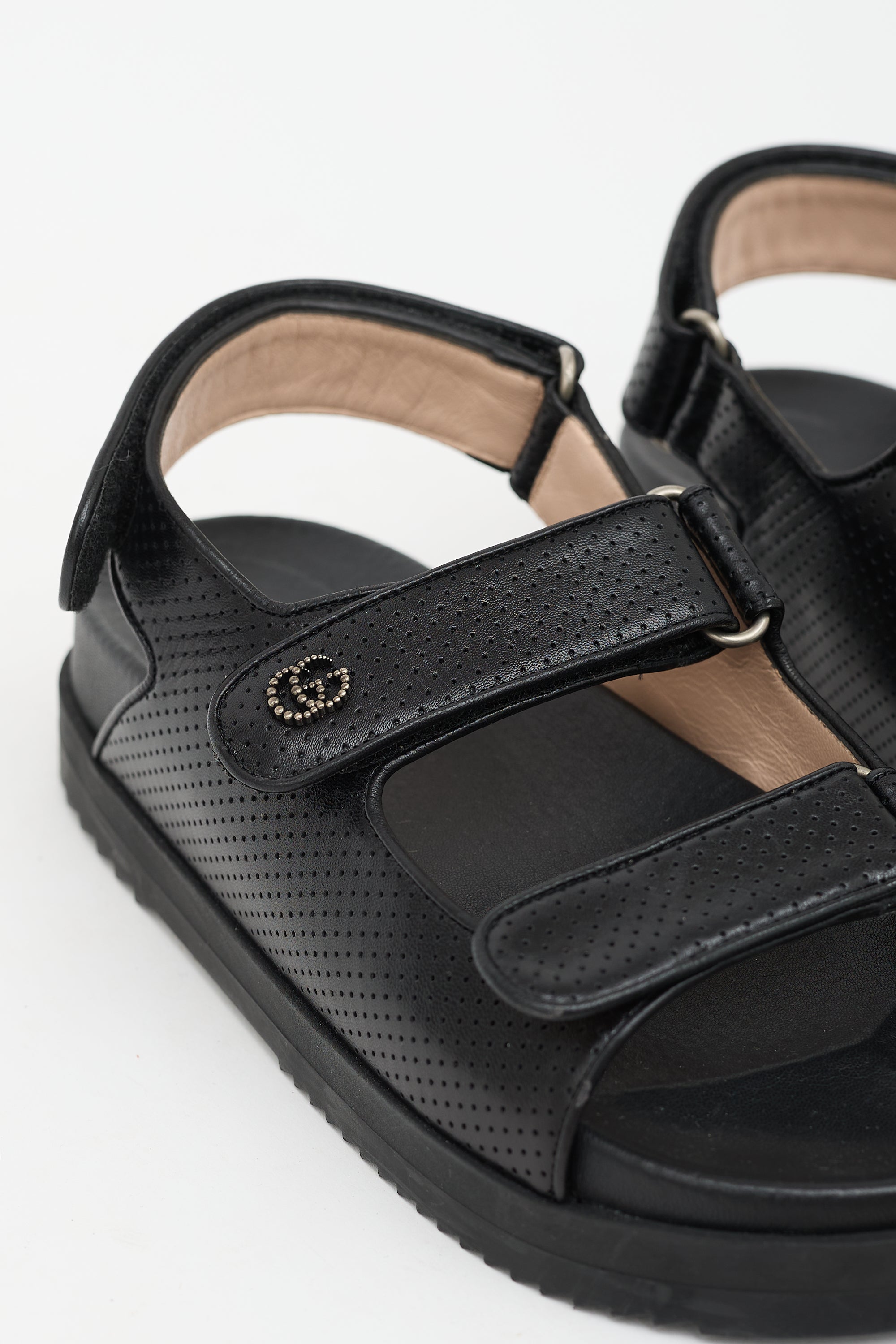 Gucci Leather GG Dad Sandal