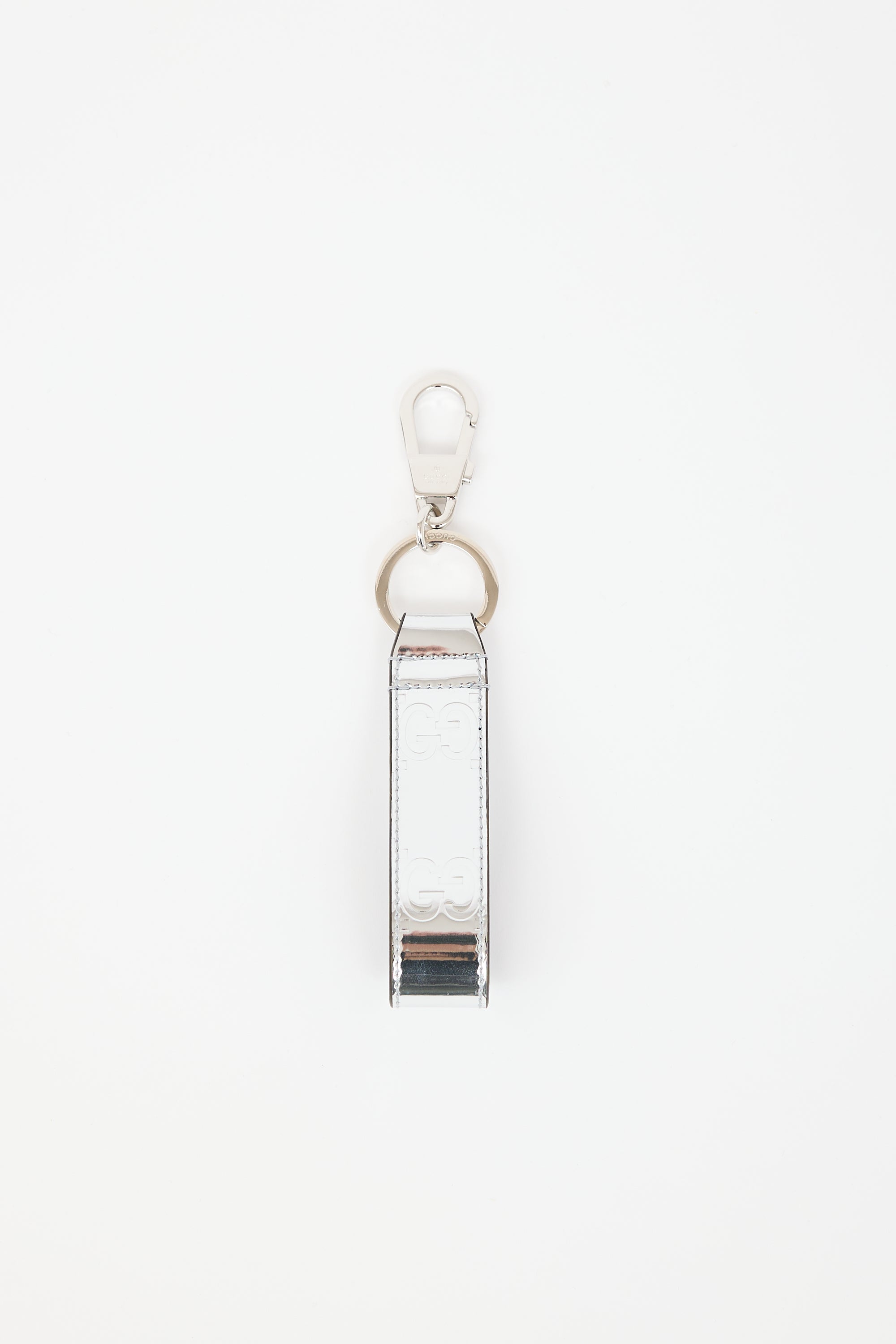 Gucci Leather GG Glam Mirror Keychain