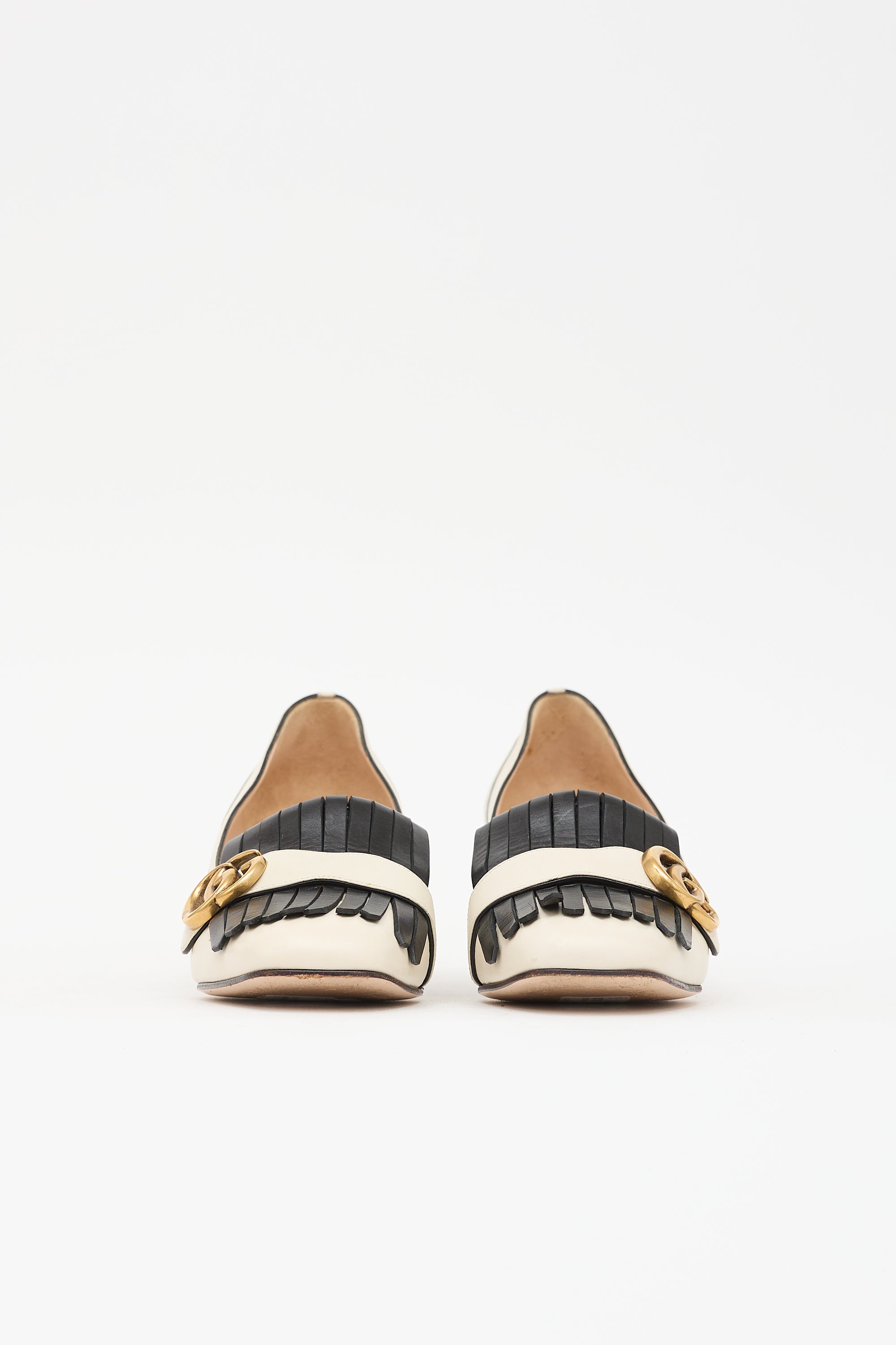 Gucci Leather GG Marmont Pump