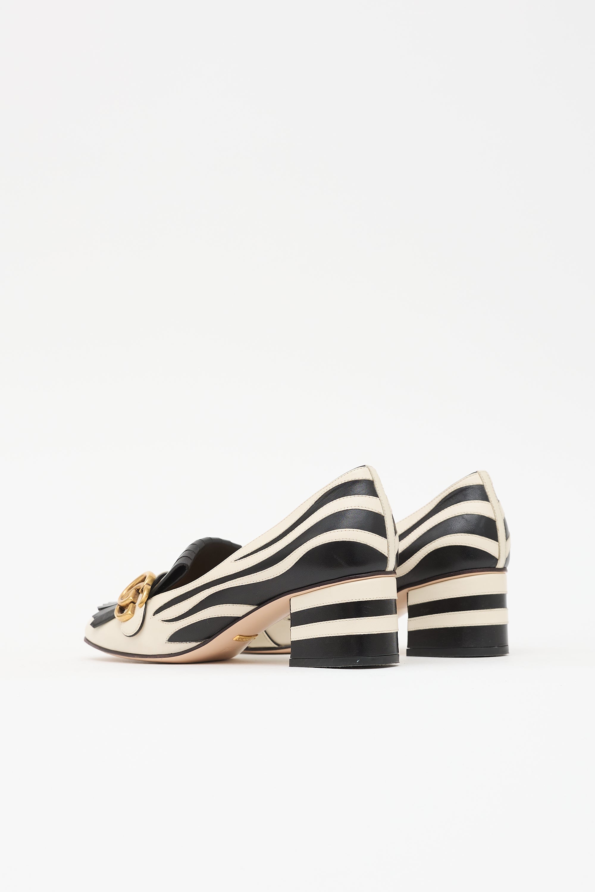 Gucci Leather GG Marmont Pump