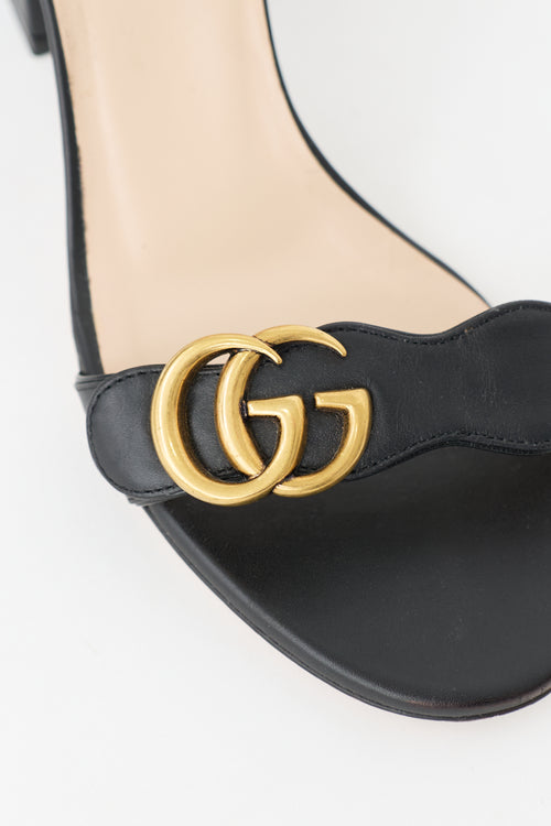Gucci Leather GG Lifford Sandal