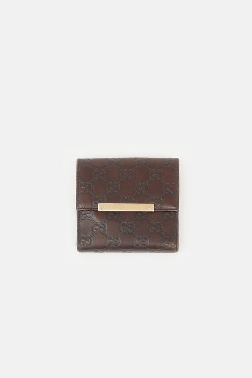 Gucci Leather Guccissima Wallet